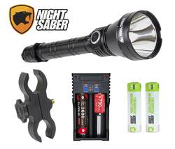 Buy Night Saber Torch Kit: Blitzer Torch, Universal Torch/Scope Mount, Battery Charger & 2x Batteries in NZ New Zealand.