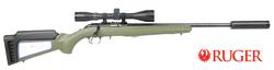 Buy 22 Ruger American Predator Blued/Synthetic with 3-9x42 & Braveheart Suppressor in NZ New Zealand.