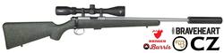 Buy 22 LR CZ 455 Stainless/Synthetic with Ranger 4-12x42 Scope & Braveheart  Silencer in NZ New Zealand.