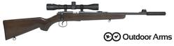Buy 22 Outdoor Arms JW-15 Wood with 4x32 Scope & Silencer in NZ New Zealand.