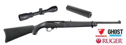Buy 22 Ruger 10/22 Blued with Ranger 3-9x42, Ghost Carbon Silencer in NZ New Zealand.