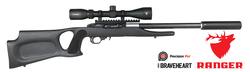 Buy 22 Ranger 2010/22 Magnum Research Stock with Carbon Tension Full Barrel Silencer, Scope & Silencer in NZ New Zealand.