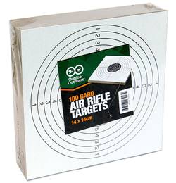 Buy Outdoor Outfitters Card Targets 100 Pack Small 14cm X 14cm in NZ New Zealand.