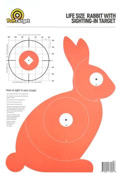 Buy Fun Target Rabbit Paper Target with Sighting-In Target 400mm 10 Pack in NZ New Zealand.