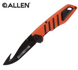 Buy Allen Drop Point Gut Hook Knife: Orange & Black or Camouflage in NZ New Zealand.
