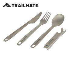 Buy Trailmate Titanium Cutlery Set 4 Piece *50 Grams Weight! in NZ New Zealand.