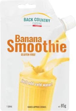 Buy Back Country Cuisine Freeze Dri Meal: Banana Smoothie in NZ New Zealand.
