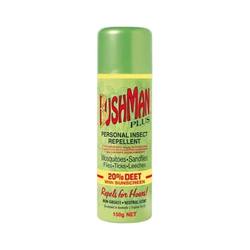 Buy Bushman Plus Aerosol With Sunscreen 20% Deet Insect Repellent 150g in NZ New Zealand.