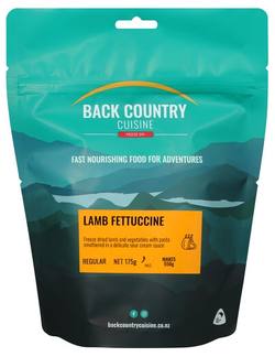 Buy Back Country Cuisine Freeze Dri Meal: Lamb Fettuccine in NZ New Zealand.