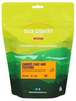 Buy Back Country Cuisine Freeze Dri Meal: Carrot Cake & Custard in NZ New Zealand.