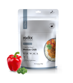 Buy Radix Nutrition Grass Fed Beef Mexican Chilli - Dehydrated Meal in NZ New Zealand.