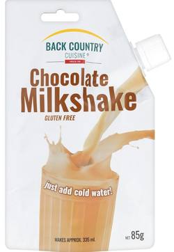 Buy Back Country Cuisine Chocolate Milkshake 85g in NZ New Zealand.