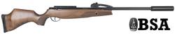 Buy .22 BSA Spitfire Wood 10 Shot Air Rifle with Silencer in NZ New Zealand.