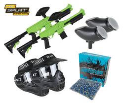 Buy JT Splatmaster Z18 50 Cal Pump Action Paintball Gun Complete 2 Player Package in NZ New Zealand.