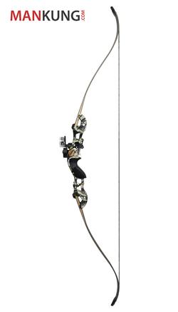 Buy Mankung Stealth Recurve Hunting Bow with Whisker Biscuit  and 3 Pin Sight 45 lb in NZ New Zealand.