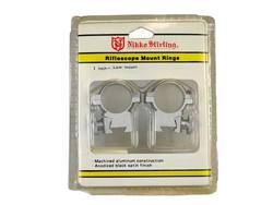 Buy Nikko Stirling Riflescope Mount Rings 1" Low 2pce Silver in NZ New Zealand.