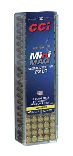 Buy CCI .22LR Mini Mag 40gr Segmented Hollow Point 1235fps *Choose Quantity* in NZ New Zealand.