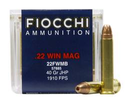 Buy Fiocchi 22Mag Performance 40gr Jacketed Hollow Point 1910fps *Choose Quantity* in NZ New Zealand.