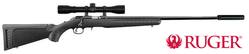 Buy 22 Ruger American Blued Synthetic Scoped Suppressed Package in NZ New Zealand.