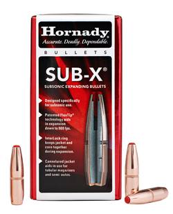 Buy Hornady  Projectiles 30cal (.308) 190gr Sub-X 100x in NZ New Zealand.