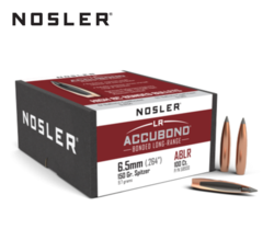 Buy Nosler Projectile 6.5mm 150gr AccuBond Long Range Spitzer Bot Tail 100x in NZ New Zealand.