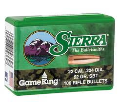 Buy Sierra Projectile 22Cal 62gr Game King Boat Tail in NZ New Zealand.