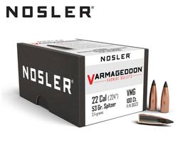 Buy Nosler Projectiles 22Cal 53gr Varmageddon FB Tipped in NZ New Zealand.