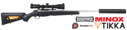 Buy Tikka T3X Elite Fluted with Ranger 4.5-14x44 & Hushpower Silencer in NZ New Zealand.