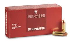 Buy Fiocchi 38 SuperAuto 129gr Full Metal jacket *50 Rounds in NZ New Zealand.