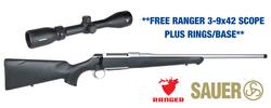Buy 7mm-08 Sauer 100 Ceratech *FREE Ranger 3-9x42 Scope & Rings in NZ New Zealand.
