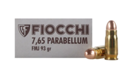 Buy Fiocchi 30 Luger 93gr Full Metal Jacket 1190fps in NZ New Zealand.