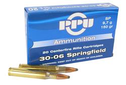 Buy PRVI PPU 30-06 150GR Soft Point - 20 Rounds in NZ New Zealand.