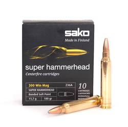 Buy Sako 300 Win Mag Super Hammerhead 180gr Soft Point *10 Rounds in NZ New Zealand.
