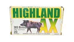 Buy Highland 303 AX 150gr Soft Point 20 Rounds in NZ New Zealand.