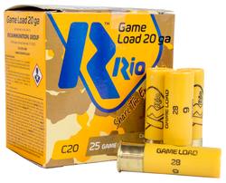 Buy Rio 20ga #9 28gr 70mm Game Load *25 Rounds in NZ New Zealand.
