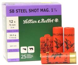 Buy Sellier & Bellot Steel Shot 12ga #2 36gr 76mm 1280FPS *25 Rounds in NZ New Zealand.