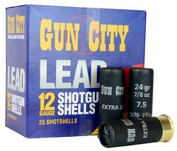 Buy Gun City 12ga #7.5 24gr 70mm Extra24 *25 Rounds in NZ New Zealand.