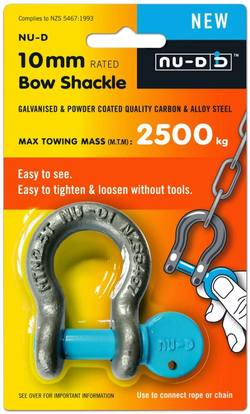 Buy D-Bolt Galvanised Powder Coated Bow Shackle 10mm in NZ New Zealand.