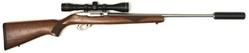 Buy 22 Ruger 10/22 Stainless Wood with Scope & Silencer in NZ New Zealand.