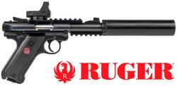 Buy .22 LR Ruger Mark IV Tactical with Ranger Red Dot & Braveheart Silencer in NZ New Zealand.