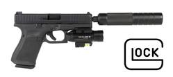 Buy .22LR Glock 44 Compact with Olight Torch, Laser & Silencer in NZ New Zealand.