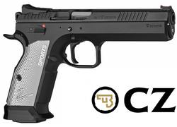 Buy 9mm CZ TS 2 Steel 5" with Silver Duralumin Grips in NZ New Zealand.