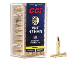 Buy CCI 17HMR VNT 17gr Jacketed Polymer Tip 2650FPS in NZ New Zealand.