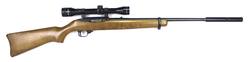 Buy 22 Ruger 10/22 Blued Wood 18.5" with Scope & Silencer in NZ New Zealand.