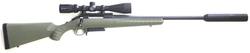 Buy 6.5-Creedmoor American Predator Blued Synthetic Green 20" with Scope & Silencer in NZ New Zealand.