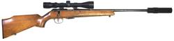Buy 22-MAG Anschutz 1415 Blued Wood with Scope & Silencer in NZ New Zealand.