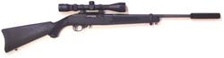 Buy 22 Ruger 10/22 Blued Synthetic with Scope & Silencer in NZ New Zealand.