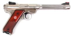 Buy 22 Ruger Mk3 Hunter Stainless Wood 7" Fluted in NZ New Zealand.