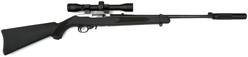 Buy 22 Ruger 10/22 Blued Synthetic 19" with 4x32 Scope & Silencer in NZ New Zealand.