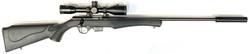 Buy 17HMR Rossi 8122 Blued Synthetic 20" with Scope & Silencer in NZ New Zealand.